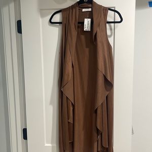 BRAND NEW Abbeline velvet vest. Perfect for fall. Long enough to cover butt
